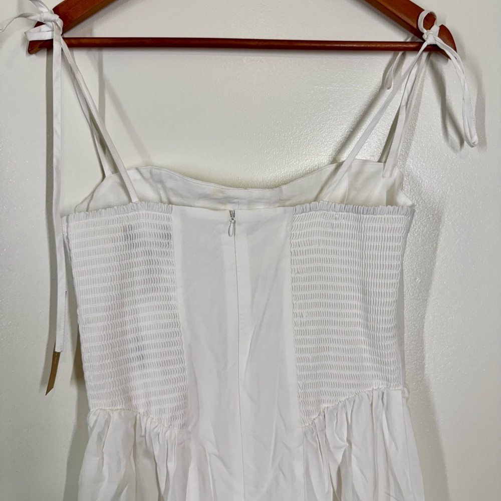 o.p.t White Dress with structured top and flowy skirt  *NWT* - Picture 6 of 12